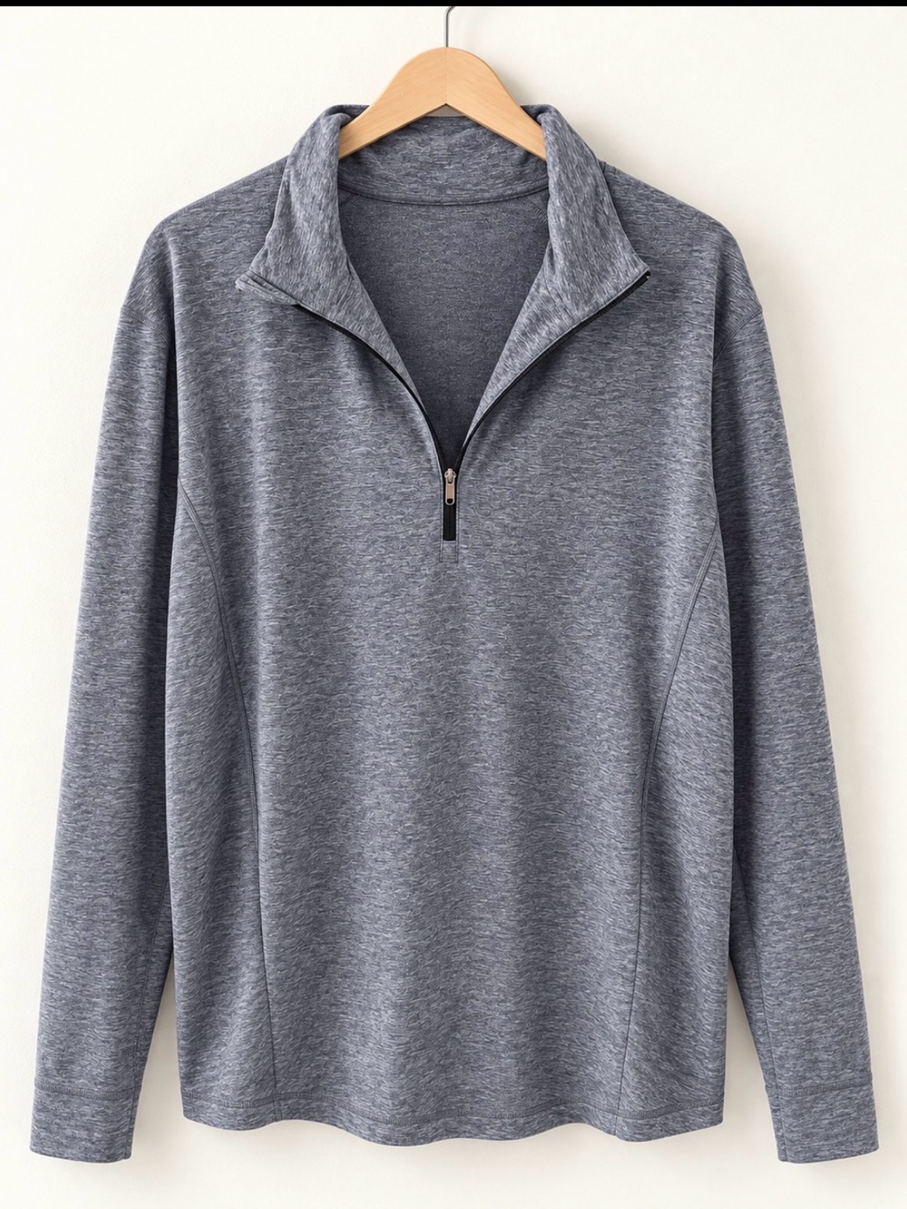 lululemon athletica Men's Gray Heather Half-Zip Pullover XXL